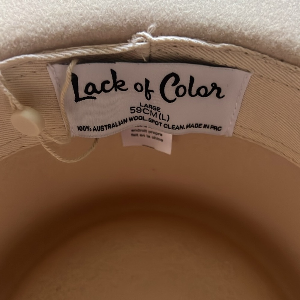 Lack Of Color Cream Wide-Brimmed Hat - Picture 9 of 10